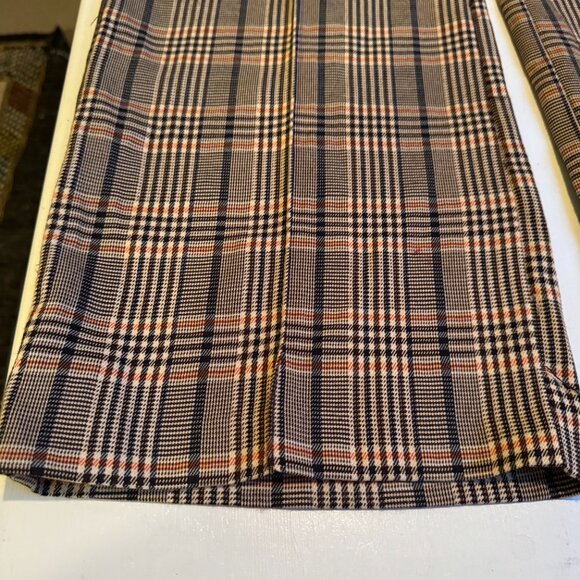 Checkered pleated pants, wide leg - Picture 4 of 5